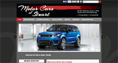 Desktop Screenshot of motorcarsofstuart.com