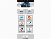 Tablet Screenshot of motorcarsofstuart.com