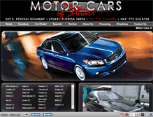 Tablet Screenshot of motorcarsofstuart.biz